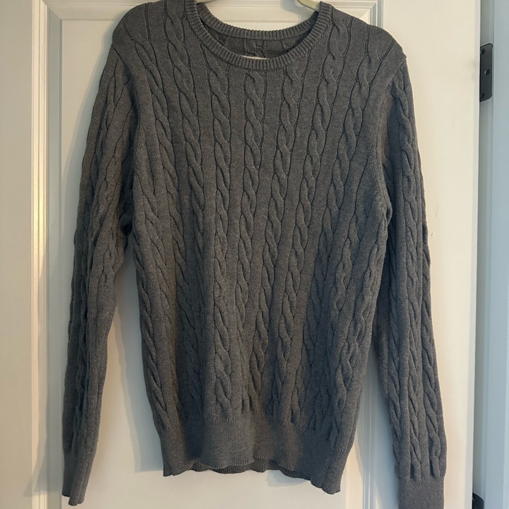 St. John's Bay Gray Cable Knit Sweater